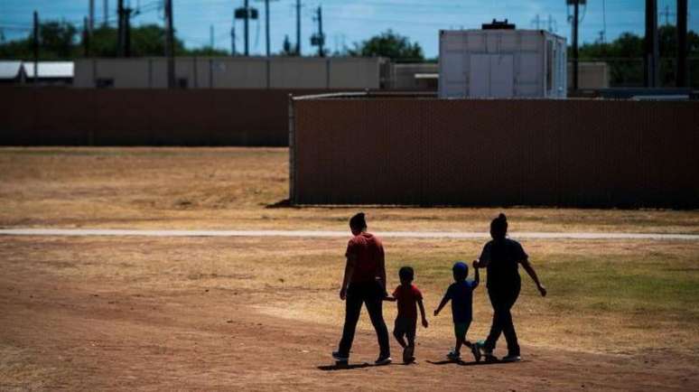 O centro de detenção de Dilley, no Estado americano do Texas, abrigava famílias durante o primeiro mandato de Donald Trump
