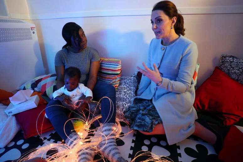 Catherine, Princesa de Gales, é patrona da Aliança para a Saúde Mental Materna. Ela visitou a unidade de mães e bebês do Hospital Real Bethlem, em Londres