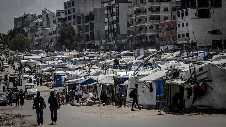 O plano inclui propostas para transferir os palestinos para o sul de Gaza