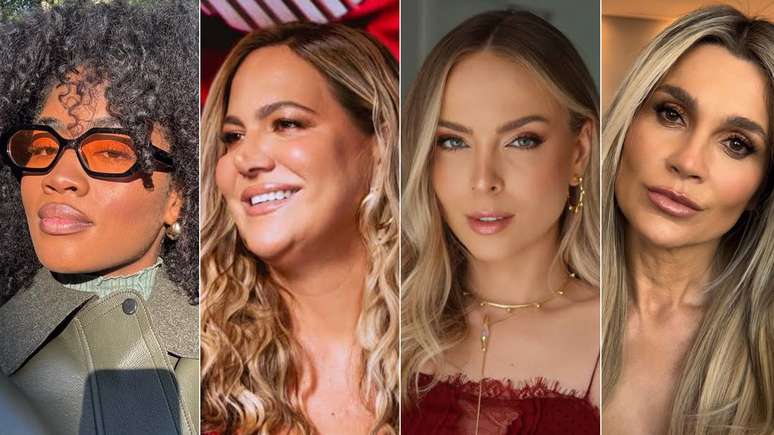 Montagem de fotos de Bia Ben, Carol Sampaio, Tata Estaniecki, famosas que celebram o Dia das Mães