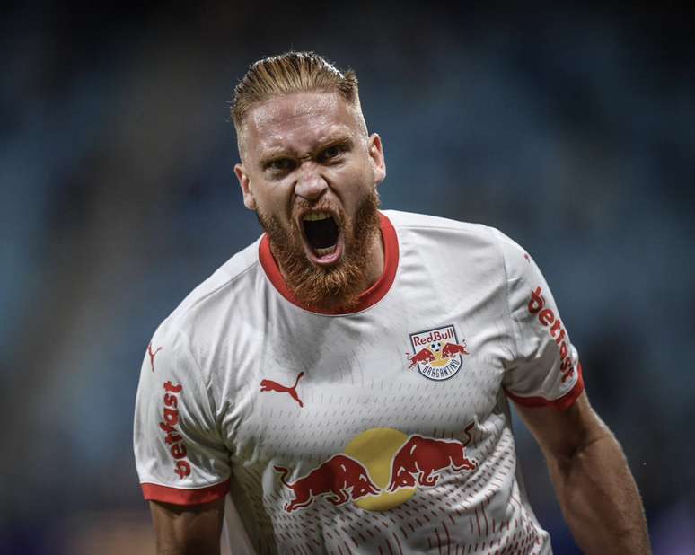 Isidro Pitta, jogador do Red Bull Bragantino. 