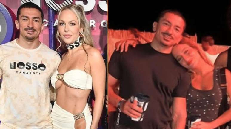 Júlia Guerra (foto da esquerda), ex-namorada do irmão da cantora Anitta, Renan Machado, que foi visto com a atriz Bruna Griphao