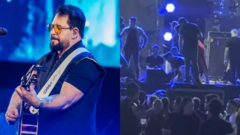 Marrone cai de palco em show com Bruno; saiba como o cantor está