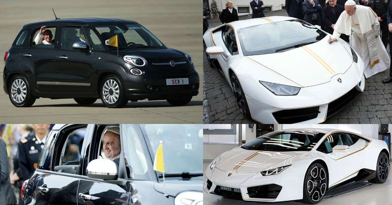 Francisco gostava de modelos populares da Fiat e doou uma Lamborghini Huracán para a caridadde