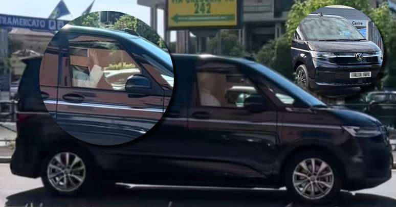 Leão XIV flagrado no banco do carona da van VW nos arredores da capital italiana