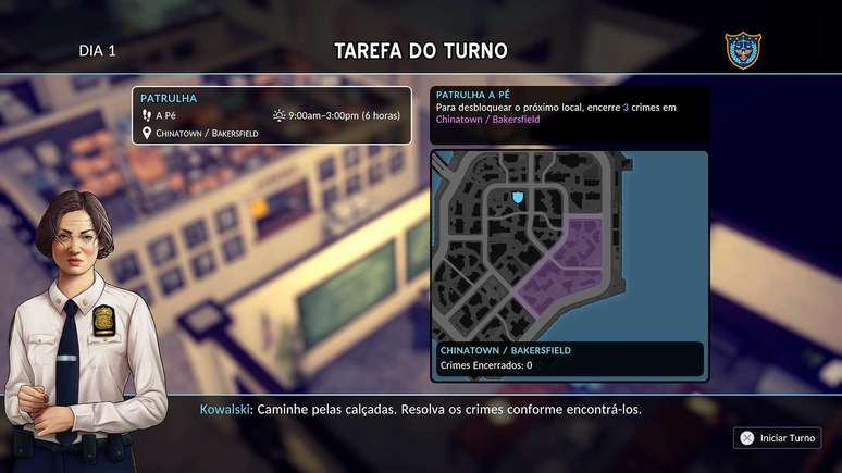 Novos turnos são liberados diariamente, oferecendo variedade às patrulhas