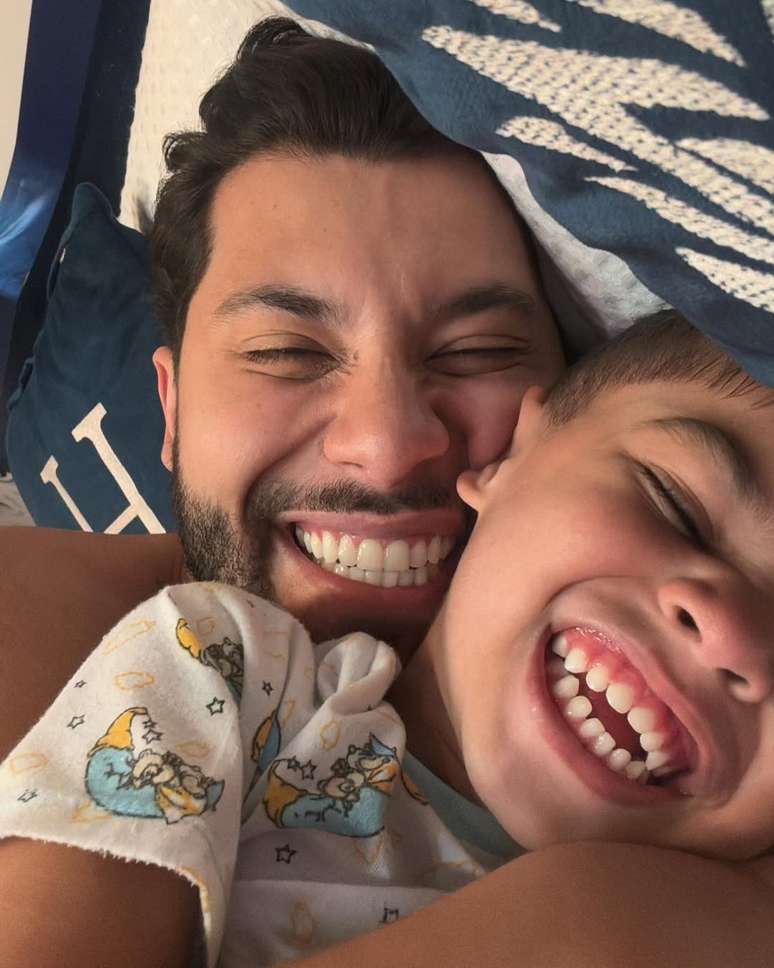Murilo Huff é o pai de Léo, de 5 anos