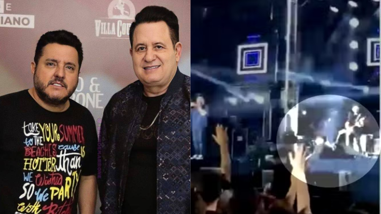Marrone perde a memória após cair do palco durante show; cantor segue internado
