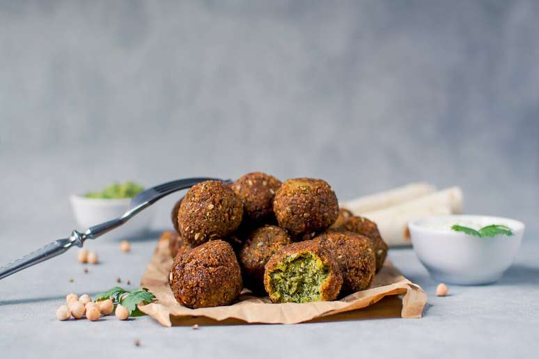 Falafel de grão-de-bico 