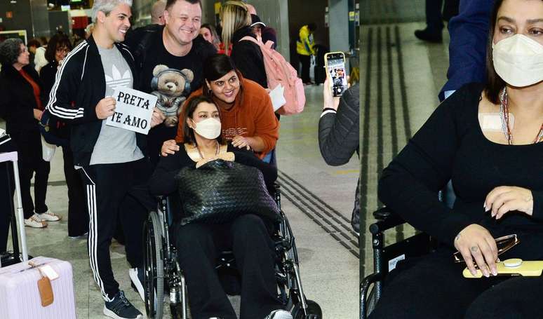 Of wheelchair, Preta Gil leaves Brazil to the United States for an experimental treatment against cancer Of wheelchair, Preta Gil leaves Brazil to the United States for an experimental treatment against cancer