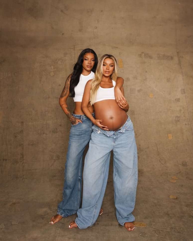 Ludmilla e Brunna Gonçalves se preparam para a chegada da filha Zuri