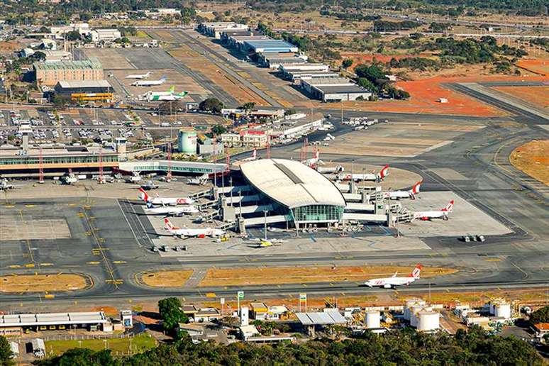 Vista aérea do Aeroporto de Brasília