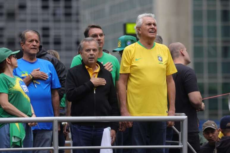 Governador de Goiás, Ronaldo Caiado, participa de ato pela anistia aos condenados pelos atos de 8 de Janeiro