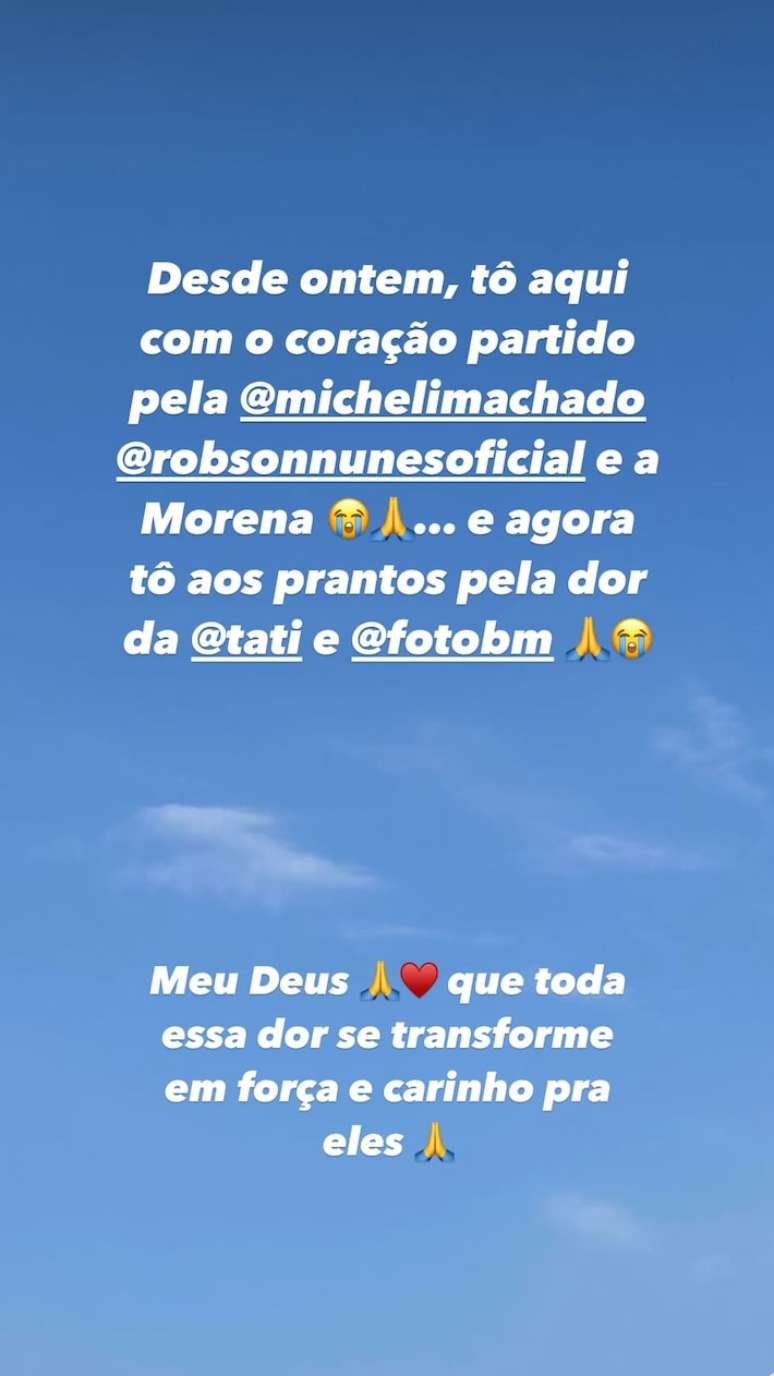 Dani Calabresa prestou solidariedade &agrave; Micheli Machado e Tati Machado