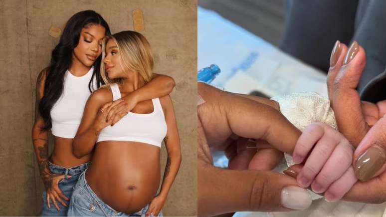 Zuri, primeira filha de Brunna Gonçalves e Ludmilla, nasceu nesta quarta-feira (14); entenda motivo do parto ser realizado nos EUA