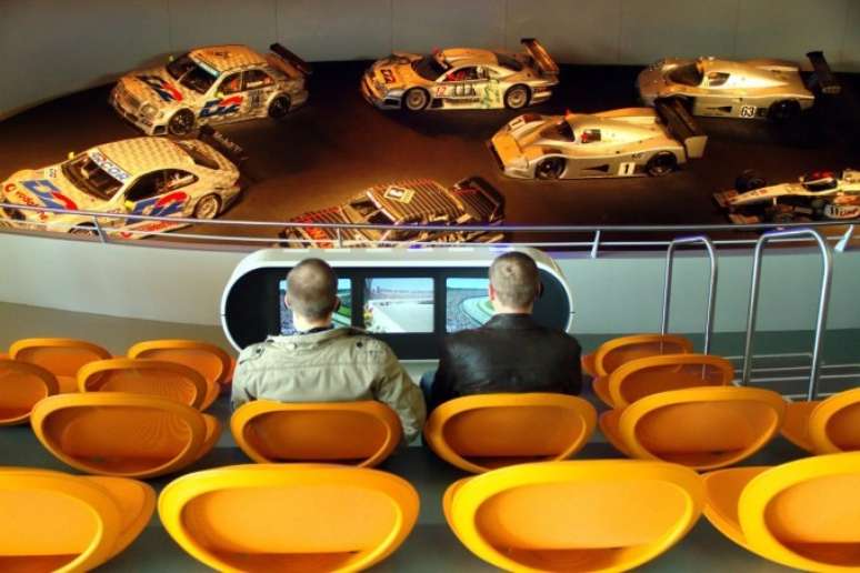 Museu da Mercedes, em Stuttgart, na Alemanha (foto: Eduardo Vessoni)