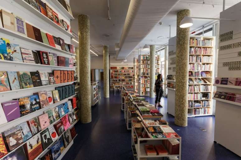 A livraria Megafauna do Teatro Cultura Art&iacute;stica, na regi&atilde;o central de S&atilde;o Paulo.