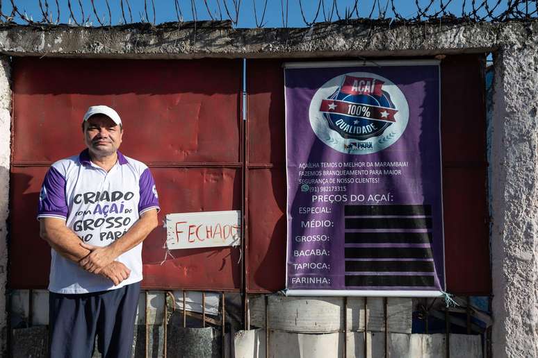 Pela primeira vez, Paulo Tenório não tem mais açaí para vender em Belém, a 'capital do açaí'