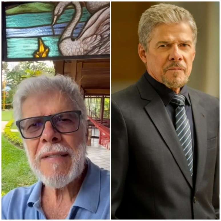 On the left, José Mayer currently on his website; Besides, in the soap opera On the left, José Mayer currently on his website; Besides, in the soap opera