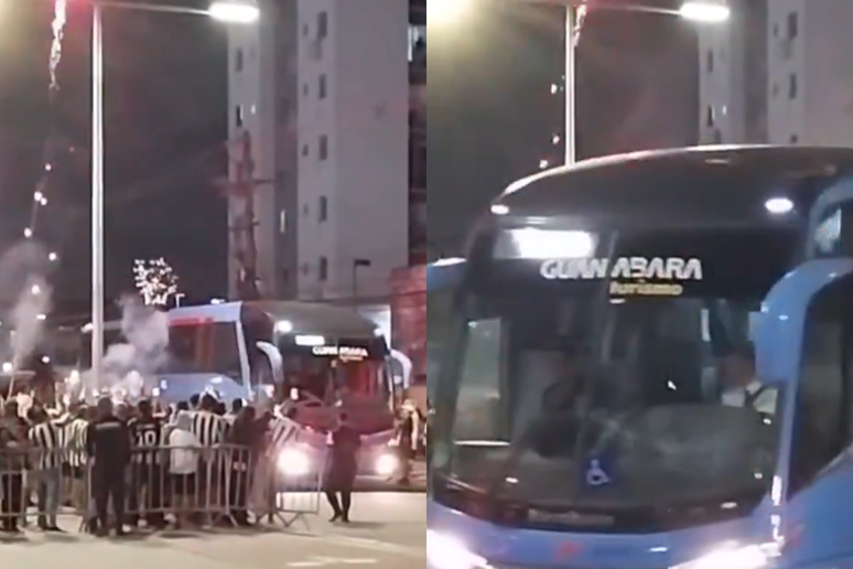 Torcida do Botafogo se engana e faz festa para ônibus do Estudiantes antes da Libertadores