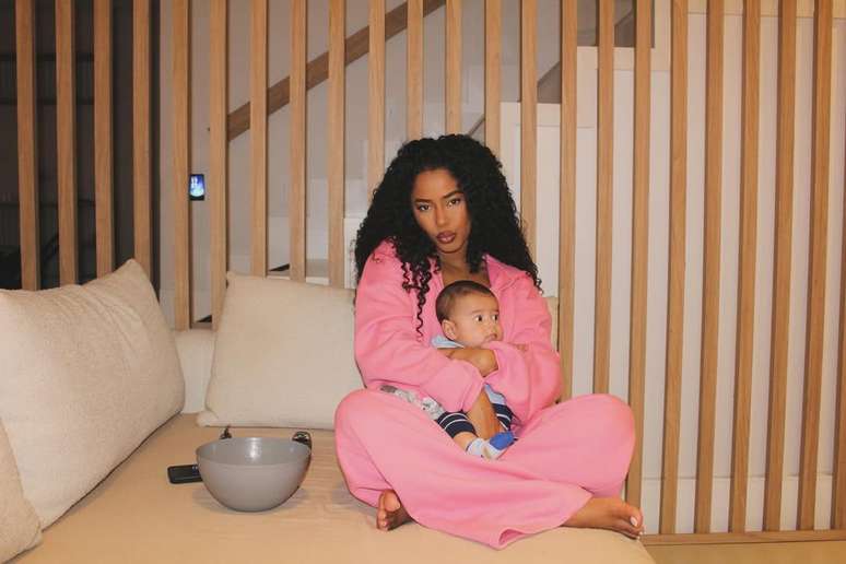 Lorena Maria e Rás, seu filho