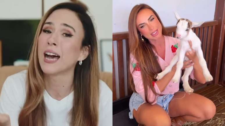 Tatá Werneck comemorou ao ser homenageada por Nicole Bahls