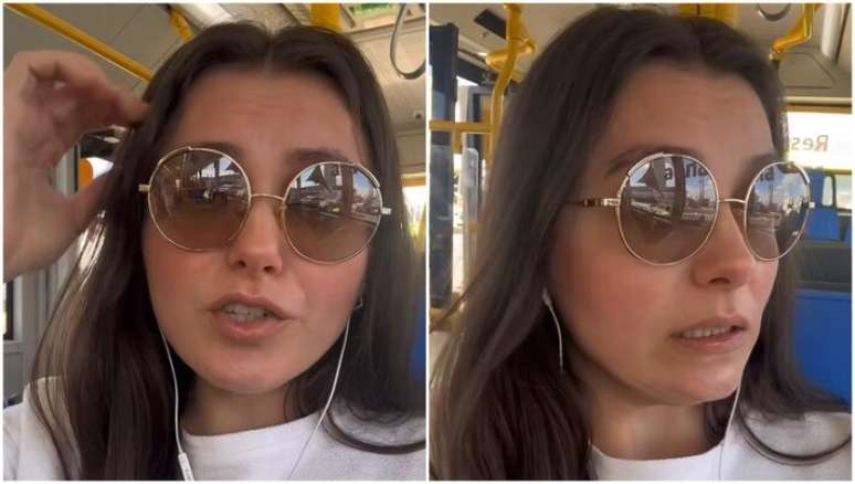 Monica Iozzi leaves the flight after problems on the plane and shows a tense situation that has passed Monica Iozzi leaves the flight after problems on the plane and shows a tense situation that has passed