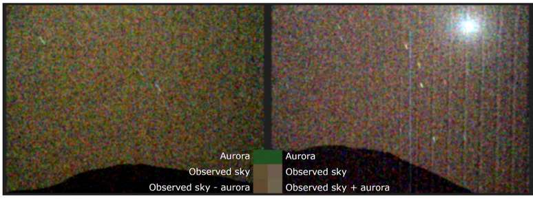 Primeira imagem em luz visível de uma aurora verde em Marte