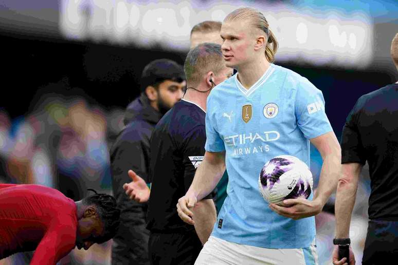 O artilheiro Erling Haaland é a principal esperança de gols do City