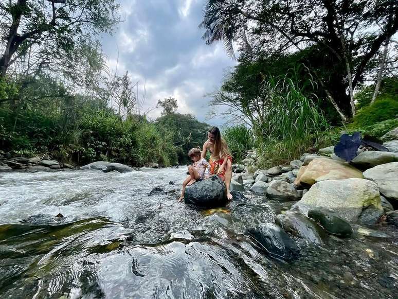 Daniela Carvalho e sua filha