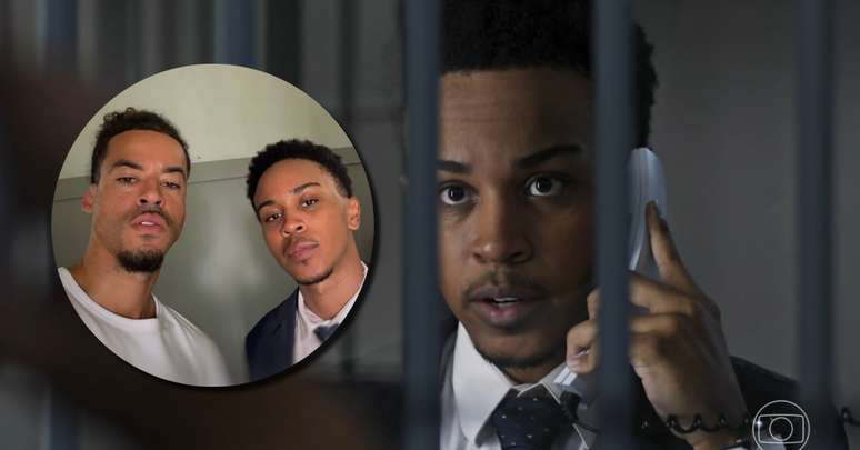 O advogado Yuri (Jean Paulo Campos) com seu cliente Ryan (L7nnon) em 'Dona de Mim'