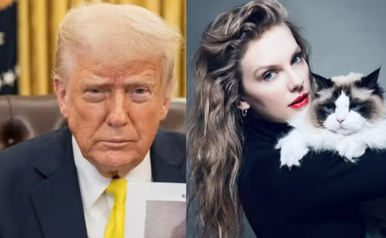 Donald Trump atacou mais uma vez a cantora Taylor Swift