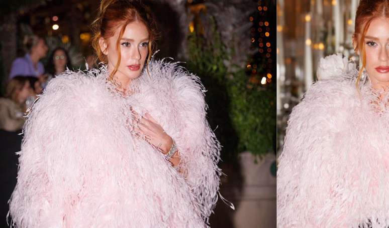 Beautiful! Marina Roy Barbosa shines in Cannes with the appearance of pink feathers and millionaire engagement ring; See the photos Beautiful! Marina Roy Barbosa shines in Cannes with the appearance of pink feathers and millionaire engagement ring; See the photos