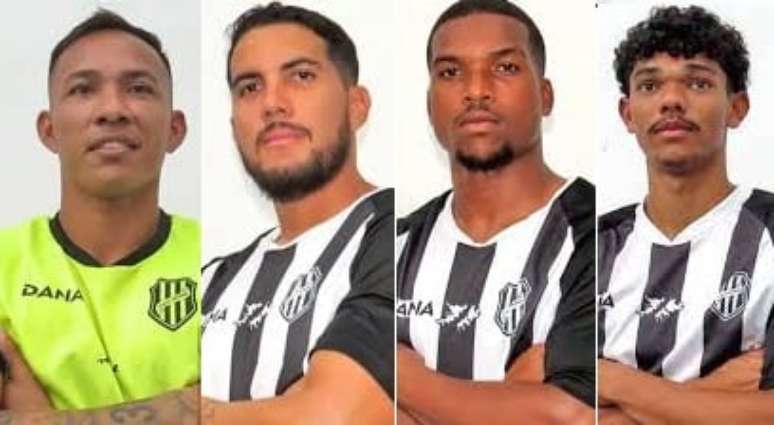 Divulgação/El Porvenir - Legenda: Blanco (E), Marquinhos, Pantico e Vaqueiro foram suspensos pela AFA por 90 dias