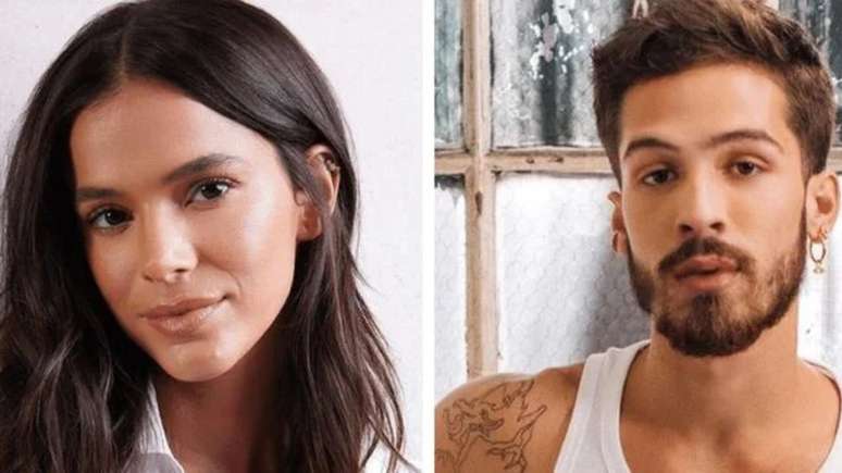 The fan exhibits the flag of Bruna Marquezine and Joao Guilherme at the show: “Much …”