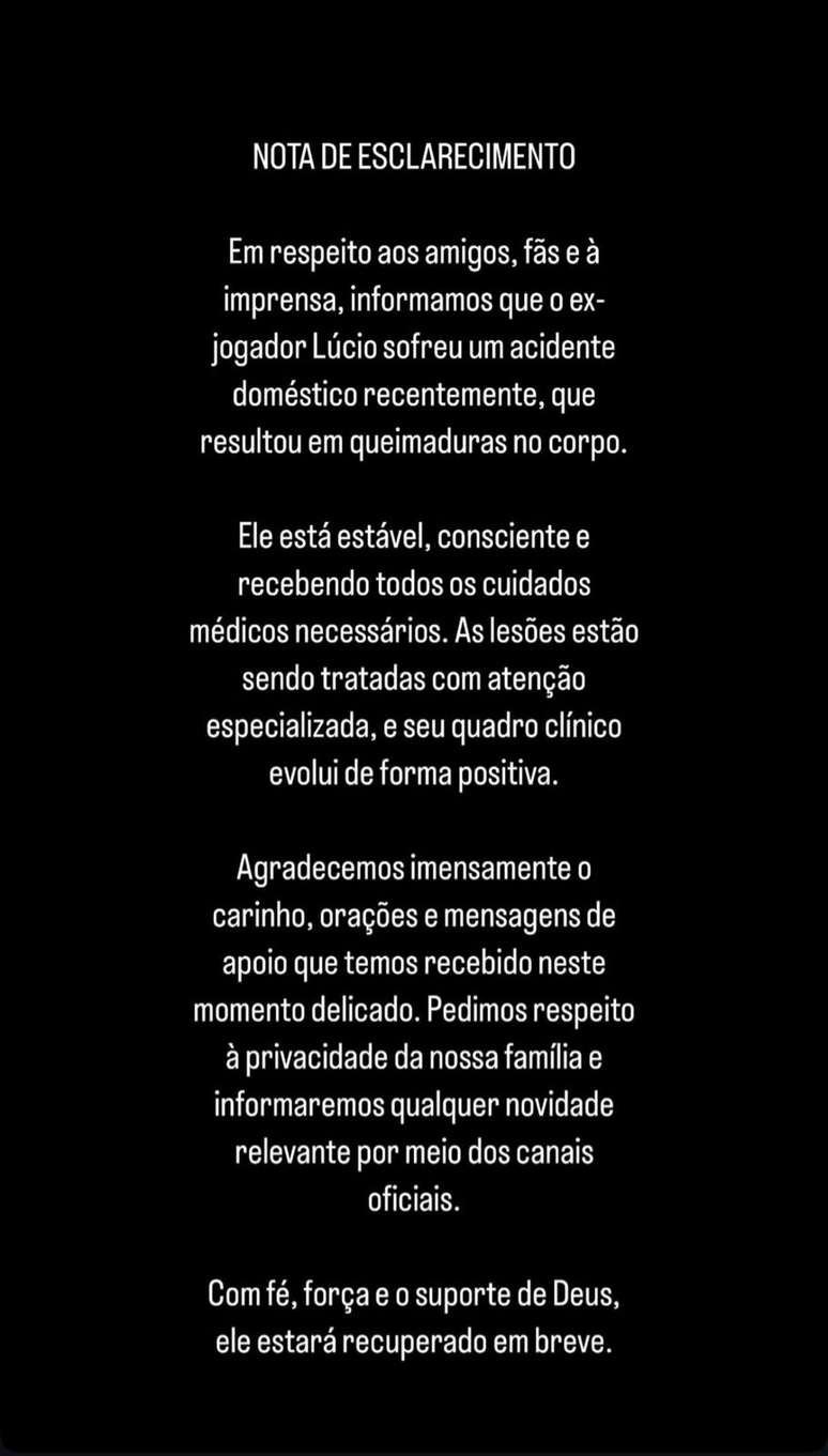 Stories do instagram de Lúcio Ferreira