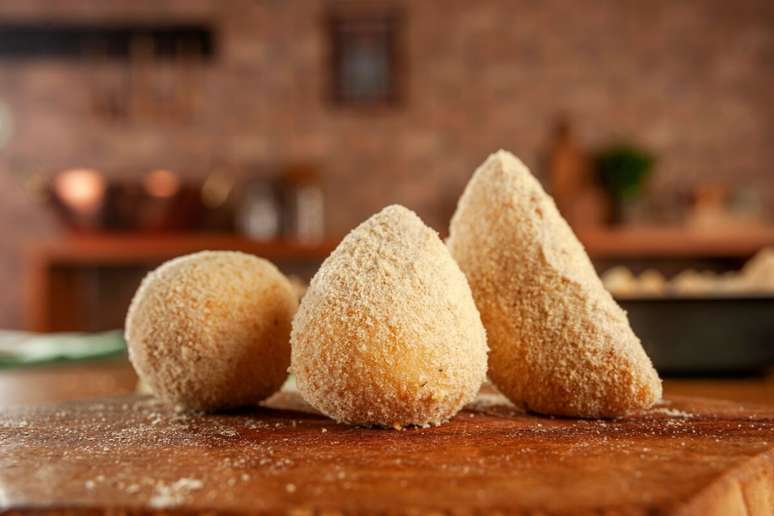 Oat coxinha with palm Oat coxinha with palm