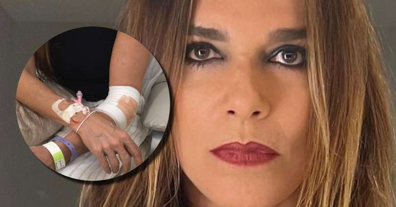 The actress Mara Carvalho is hit by a waiter from his car when a restaurant leaves The actress Mara Carvalho is hit by a waiter from his car when a restaurant leaves