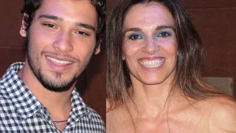 Bruno Fagundes e a mãe Mara Carvalho