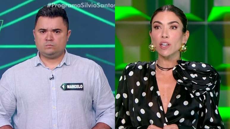 Marcelo e Patrícia Abravanel no Show do Milhão