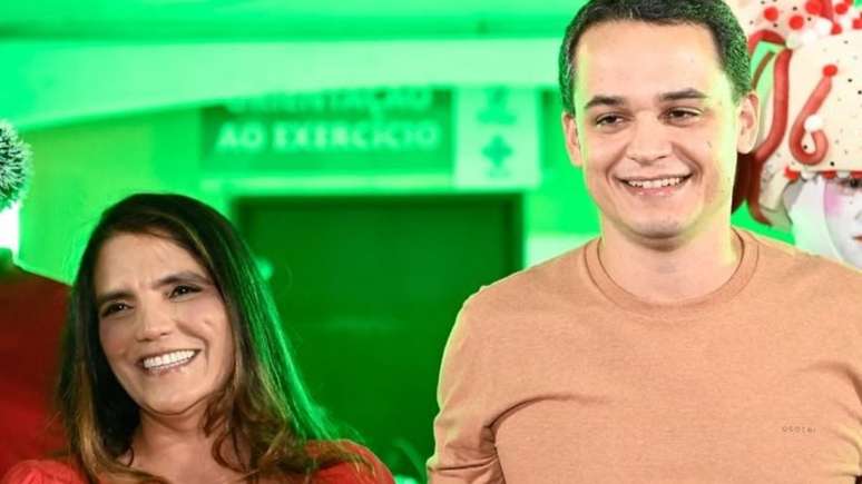 Paula Pazolini e o marido, Lorenzo Pazolini