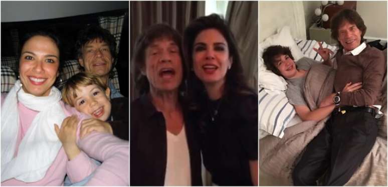 Luciana Gimenez compartilhou imagens raras com Mick Jagger no aniversário do filho deles, Lucas Jagger