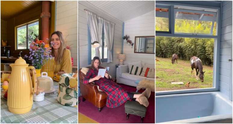 Fernanda Lima compartilhou deatlhes de sua 'Casa Smurf'