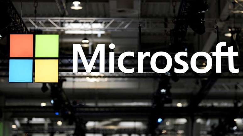 Logotipo da Microsoft no dia da Hannover Messe em Hanover, Alemanha
31/03/2025
REUTERS/Fabian Bimmer
