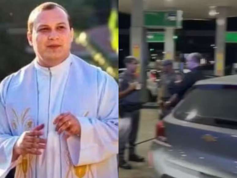 The drunk priest is arrested after the confusion at the service station The drunk priest is arrested after the confusion at the service station