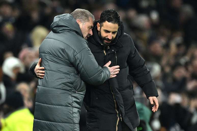 Rúben Amorim e Ange Postecoglou 