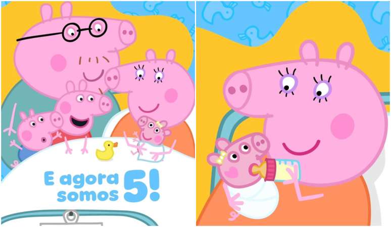 Família completa! Peppa Pig e George ganham irmãzinha caçula