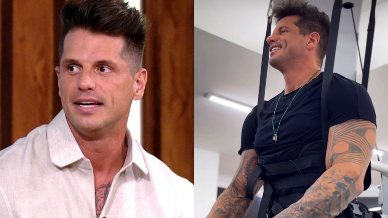 Ex-BBB 2 Fernando Fernandes volta a andar com ajuda de aparelhos após 14 anos