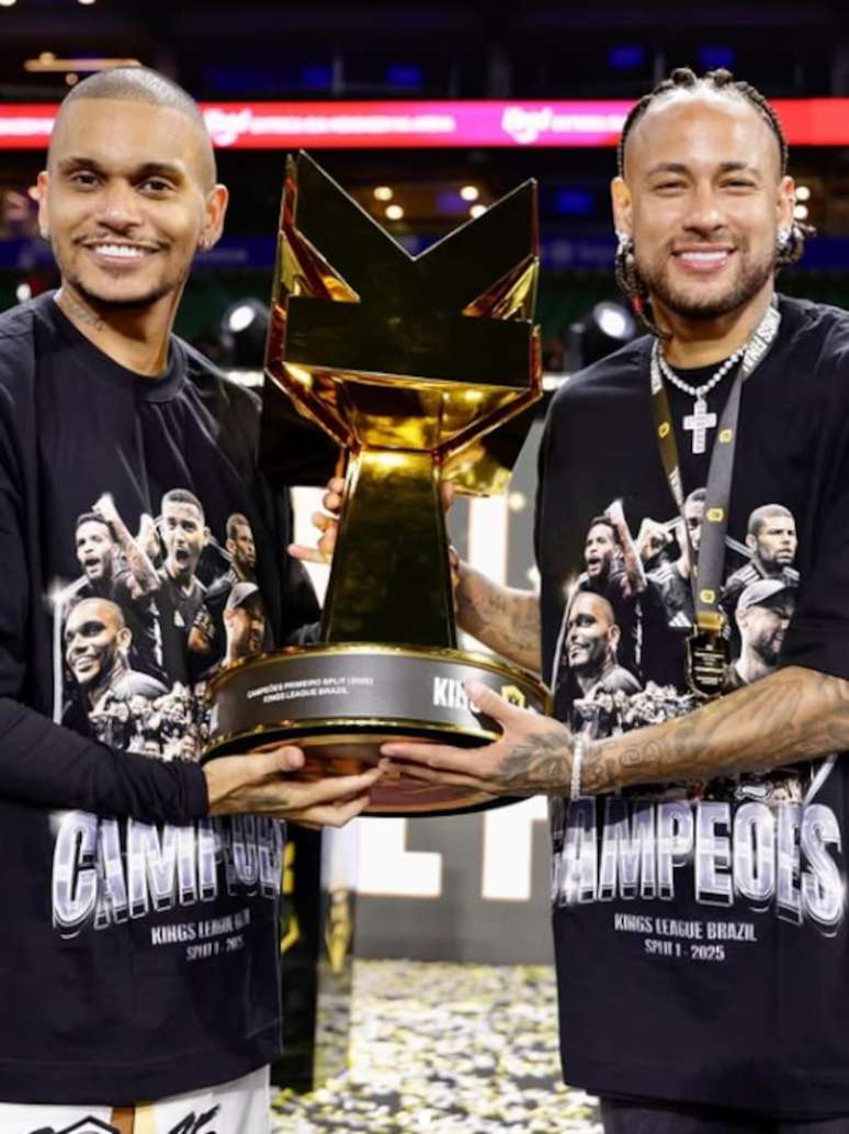 Cris Guedes e Neymar foram os presidentes da Fúria na Kings League.
