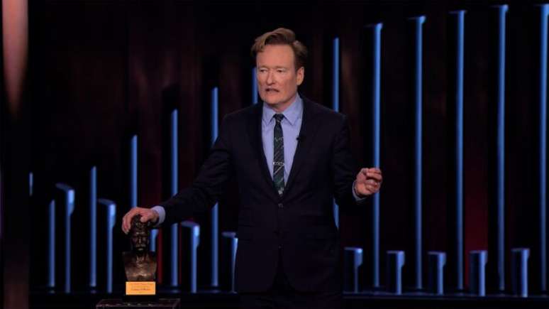 Conan O'Brien foi homenageado em 2025 com o Mark Twain Prize for American Humor, honraria dedicada à comédia americana